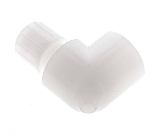 12x10mm & G1/2'' PVDF Elbow Compression Fitting with Female Threads 10 bar