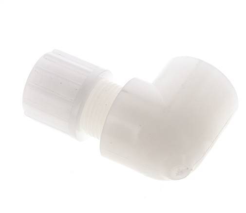 14x12mm & G1/2'' PVDF Elbow Compression Fitting with Female Threads 10 bar