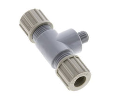 10x8mm & G1/8'' PA T-Shape Tee Compression Fitting with Male Threads 10 bar