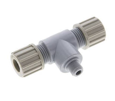 10x8mm & G1/8'' PA T-Shape Tee Compression Fitting with Male Threads 10 bar