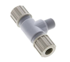 10x8mm & G1/4'' PA T-Shape Tee Compression Fitting with Male Threads 10 bar