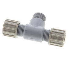 10x8mm & G3/8'' PA T-Shape Tee Compression Fitting with Male Threads 10 bar