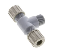 10x8mm & G3/8'' PA T-Shape Tee Compression Fitting with Male Threads 10 bar
