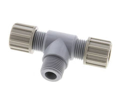 10x8mm & G3/8'' PA T-Shape Tee Compression Fitting with Male Threads 10 bar