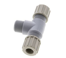 10x8mm & G3/8'' PA T-Shape Tee Compression Fitting with Male Threads 10 bar