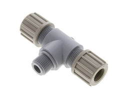 14x12mm & G3/8'' PA T-Shape Tee Compression Fitting with Male Threads 10 bar
