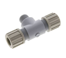 14x12mm & G3/8'' PA T-Shape Tee Compression Fitting with Male Threads 10 bar