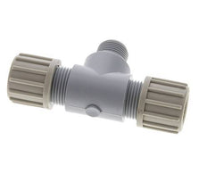 14x12mm & G3/8'' PA T-Shape Tee Compression Fitting with Male Threads 10 bar