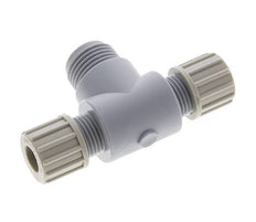 10x8mm & G1/2'' PA T-Shape Tee Compression Fitting with Male Threads 10 bar