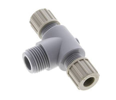 10x8mm & G1/2'' PA T-Shape Tee Compression Fitting with Male Threads 10 bar