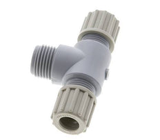 12x10mm & G1/2'' PA T-Shape Tee Compression Fitting with Male Threads 10 bar