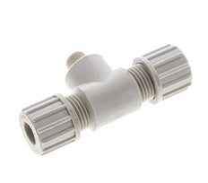10x8mm & G1/8'' PP T-Shape Tee Compression Fitting with Male Threads 10 bar