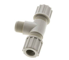 12x10mm & G3/8'' PP T-Shape Tee Compression Fitting with Male Threads 10 bar