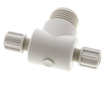 6x4mm & G1/2'' PP T-Shape Tee Compression Fitting with Male Threads 10 bar