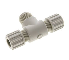 12x10mm & G1/2'' PP T-Shape Tee Compression Fitting with Male Threads 10 bar