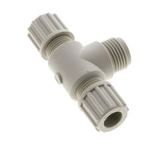 12x10mm & G1/2'' PP T-Shape Tee Compression Fitting with Male Threads 10 bar