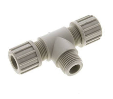 14x12mm & G1/2'' PP T-Shape Tee Compression Fitting with Male Threads 10 bar
