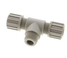 14x12mm & G1/2'' PP T-Shape Tee Compression Fitting with Male Threads 10 bar