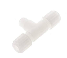 6x4mm & G1/8'' PVDF T-Shape Tee Compression Fitting with Male Threads 10 bar