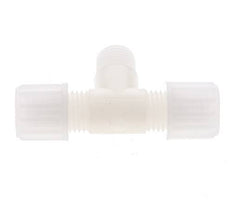 8x6mm & G1/4'' PVDF T-Shape Tee Compression Fitting with Male Threads 10 bar