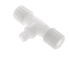 12x10mm & G1/4'' PVDF T-Shape Tee Compression Fitting with Male Threads 10 bar