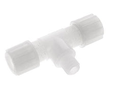 12x10mm & G1/4'' PVDF T-Shape Tee Compression Fitting with Male Threads 10 bar