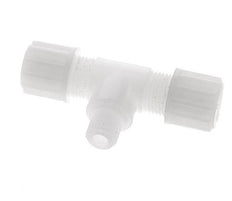 12x10mm & G1/4'' PVDF T-Shape Tee Compression Fitting with Male Threads 10 bar