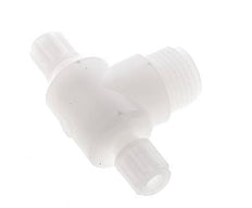 6x4mm & G1/2'' PVDF T-Shape Tee Compression Fitting with Male Threads 10 bar