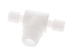 6x4mm & G1/2'' PVDF T-Shape Tee Compression Fitting with Male Threads 10 bar