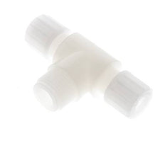 10x8mm & G1/2'' PVDF T-Shape Tee Compression Fitting with Male Threads 10 bar
