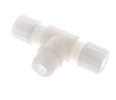 12x10mm & G1/2'' PVDF T-Shape Tee Compression Fitting with Male Threads 10 bar
