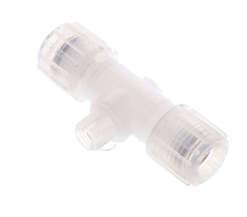8x6mm & G1/8'' PFA T-Shape Tee Cutting Fitting with Male Threads 10 bar