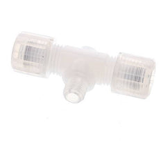8x6mm & G1/8'' PFA T-Shape Tee Cutting Fitting with Male Threads 10 bar