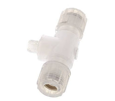 10x8mm & G1/8'' PFA T-Shape Tee Cutting Fitting with Male Threads 10 bar