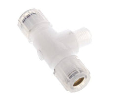 10x8mm & G1/4'' PFA T-Shape Tee Cutting Fitting with Male Threads 10 bar