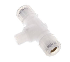 10x8mm & G1/4'' PFA T-Shape Tee Cutting Fitting with Male Threads 10 bar