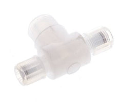 6x4mm & G3/8'' PFA T-Shape Tee Cutting Fitting with Male Threads 10 bar