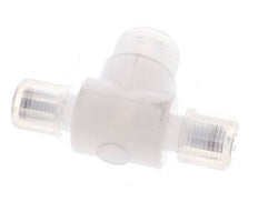 6x4mm & G3/8'' PFA T-Shape Tee Cutting Fitting with Male Threads 10 bar