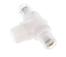 6x4mm & G3/8'' PFA T-Shape Tee Cutting Fitting with Male Threads 10 bar