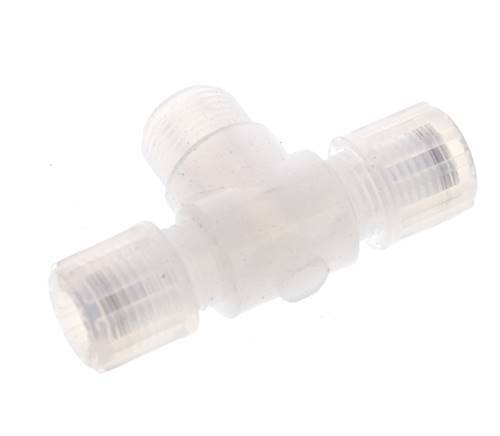8x6mm & G3/8'' PFA T-Shape Tee Cutting Fitting with Male Threads 10 bar