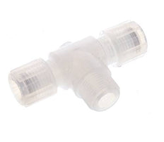 8x6mm & G3/8'' PFA T-Shape Tee Cutting Fitting with Male Threads 10 bar