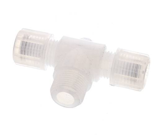 8x6mm & G3/8'' PFA T-Shape Tee Cutting Fitting with Male Threads 10 bar