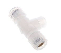 10x8mm & G3/8'' PFA T-Shape Tee Cutting Fitting with Male Threads 10 bar