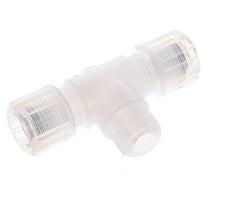 10x8mm & G3/8'' PFA T-Shape Tee Cutting Fitting with Male Threads 10 bar