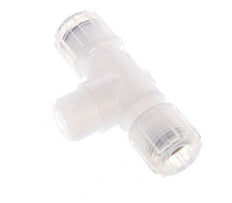 10x8mm & G3/8'' PFA T-Shape Tee Cutting Fitting with Male Threads 10 bar