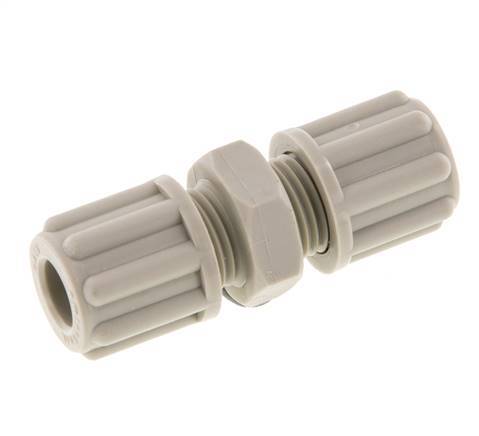 Accesorio de compresión recto de PP de 6x4mm 10 bar [2 piezas]