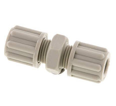 Accesorio de compresión recto de PP de 6x4mm 10 bar [2 piezas]