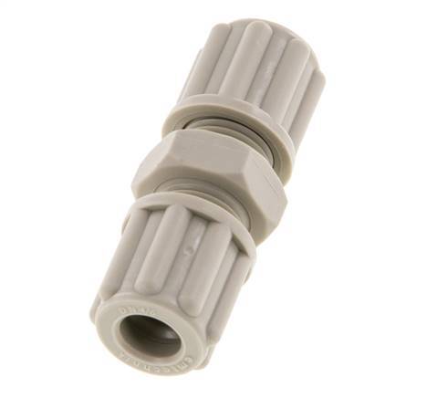 Accesorio de compresión recto de PP de 6x4mm 10 bar [2 piezas]