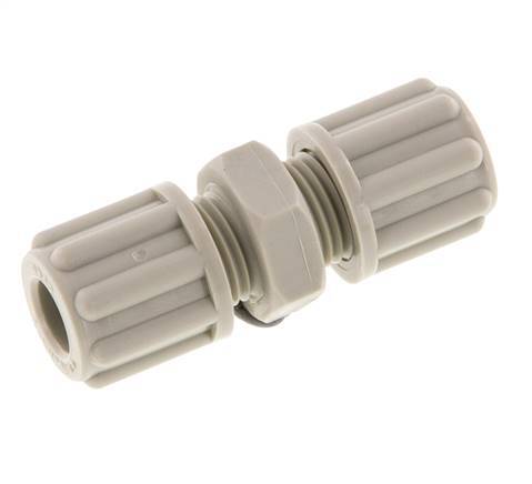 Accesorio de compresión recto de PP de 6x4mm 10 bar [2 piezas]