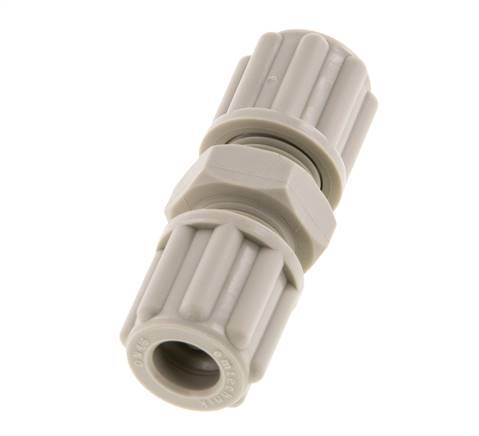 Accesorio de compresión recto de PP de 6x4mm 10 bar [2 piezas]